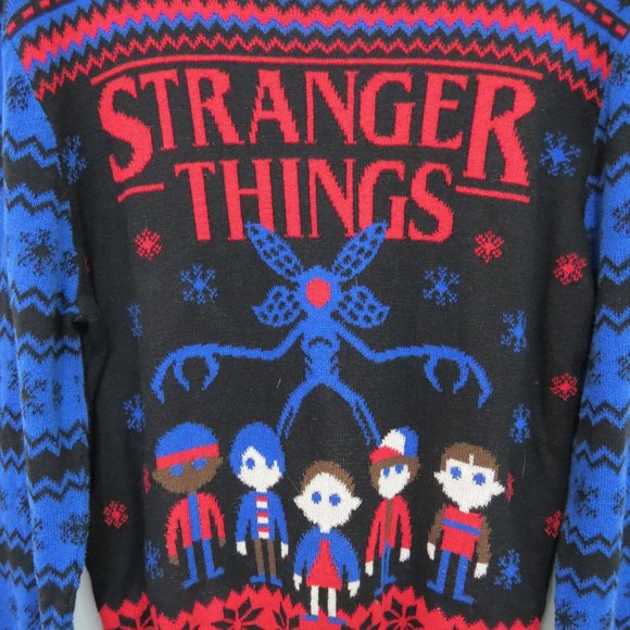 Stranger Things Black  Long Sleeve Sweater L - Picture 2 of 3